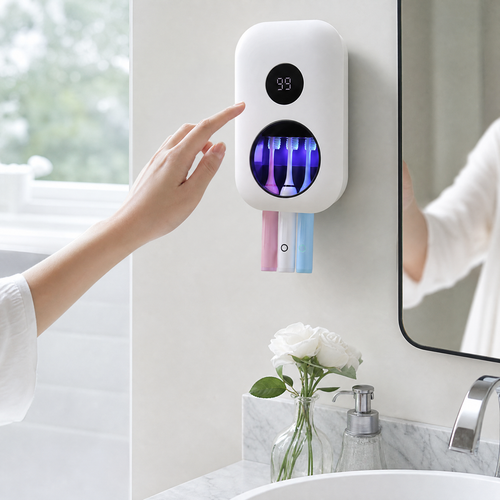 Selbstreinigender UV-Zahnbürsten-Sanitizer