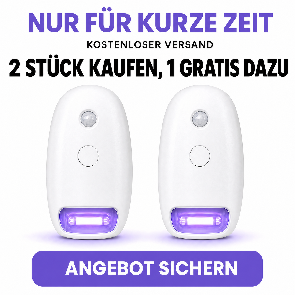 Selbstreinigendes UV-Toiletten-Desinfektionsgerät & Nachtlicht